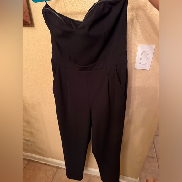 Express Black Strapless Romper - Picture 3 of 5